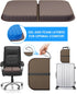 WISIMMALL 14.5" 10.5" Tailbone Gel Seat Cushion Portable Massage Travel Cushions, x Thick Foldable Seat Cushion for Car