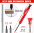 Hiboom 3 Pack Solid Carpenter Pencil with Pencil Cap and 21 Pcs Refills, Deep Hole Mechanical Pencil Marker with Built in Sharpener for Carpenter Woodworking Architect by Hiboom