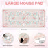 iCasso Pink Desk Mat for Desktop,Cute Desk Pad for Women,Girly Bow Mouse Pad with Stitched Edges,Non-Slip Large