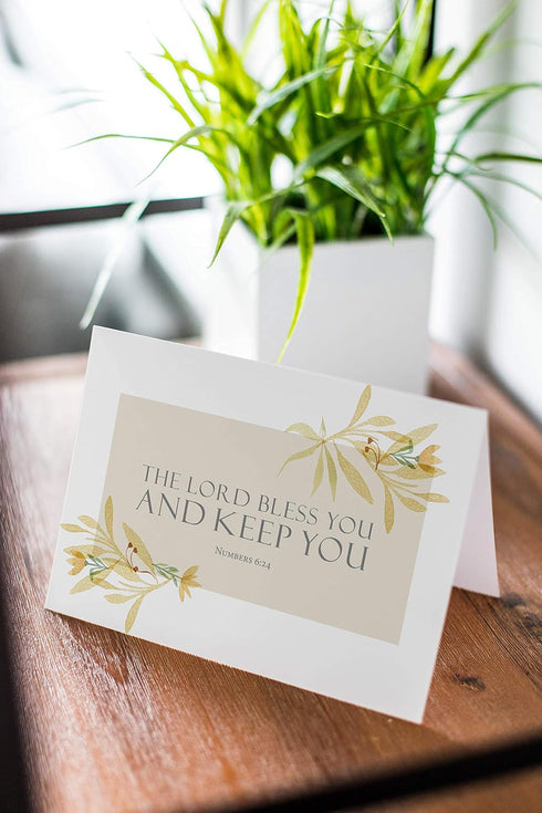 Pack 24 Religious Thank You Cards with Bible Verse - Watercolor Scripture Design - of - Rectangle