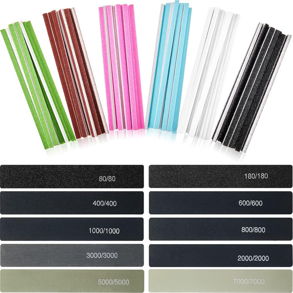 70 Pcs Sanding Sticks Polishing Sticks, Fine Sanding Twig Coded Abrasive for Plastic Models and Wood Sanding Tools