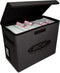 BCW Foldable Comic Book Storage Box - 1 ct, Fits 125-150 Sleeved and Boarded Comics, Gray Case for Silver, Bronze,