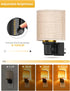 Dimmable, 2 Pack L LOHAS LED Amber Night Lights Plug into Wall, Plug in Night Light Farmhouse Decorative Nightlights