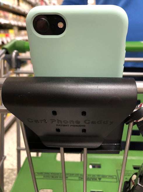 Smartphone Holder for Shopping Cart - Securely Holds Cell Phone While Shopping