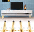 Bivethoi 4PCS Oblique Furniture Legs 4 Inch Sofa Legs, Mid-Century Couch Legs Tapered