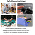 Precision Pocket Woodworking Ruler, 8 Inch Marking Measuring Ruler, Metal Construction Ruler with Slide Stops