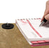 Office Werks Secure Ballpoint Pen with Chain - 4 Pens with 26" Ball Chain, Rubber Grip, Black Ink, Desk Holder