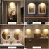 3Pcs Battery Operated Picture Light - Magnetic LED Art Display Light with Remote, Dimmable, Gold