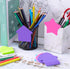 Outus 540 Sheets Star Sticky Notes, 3 x 3 Inch Heart Arrow Star Shaped Self Sticky Notes 6 Multi Colors for Reminders,