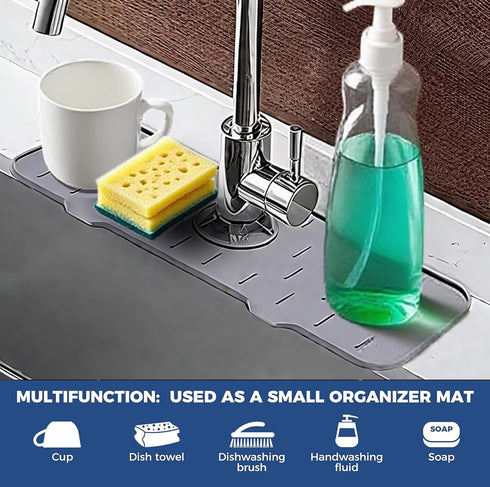 countertop Silica Gel Water tap Grip Drain pad Kitchen Drip Collection Disk pad Dishwashing Sponge Frame be Suitable