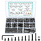 390 Pcs M4 Screws and Nuts Assortment Kit, Hex Socket Head Cap Screws and Washers, Assorted Nuts and Bolts Set