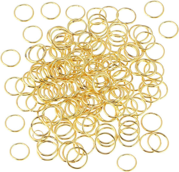 XMHF 50pcs 1-Inch Book Rings, Metal Loose Leaf Binder Ring Clips for Notebook, Diary, Photo Album DIY Planner