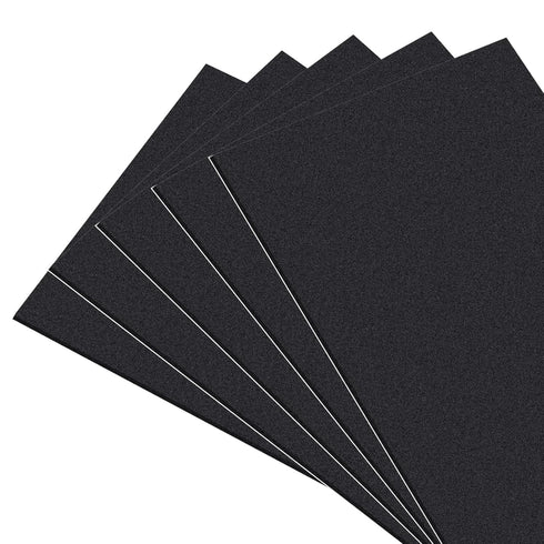 MAGZO 5Pcs Adhesive Foam Padding, 1/8 in Thick x 12 in x 8 in, Closed Cell Foam Sheets, Anti Vibration Pads, Black