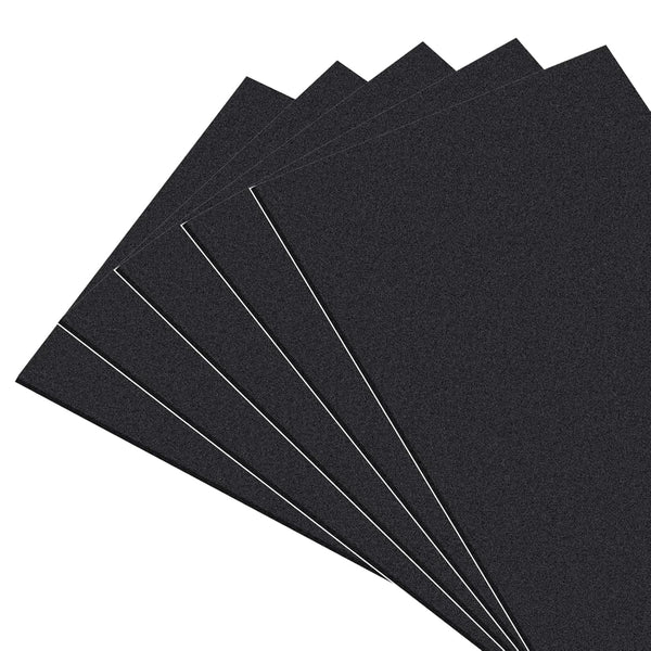 MAGZO 5Pcs Adhesive Foam Padding, 1/8 in Thick x 12 in x 8 in, Closed Cell Foam Sheets, Anti Vibration Pads, Black