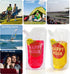 6 Pcs Drink Pouches for Adults, Plastic Flask Reusable Disposable Drink Bags with Funnel (16 oz)