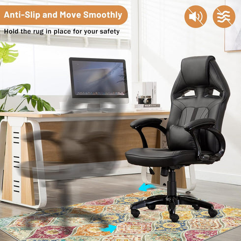 Heavy Duty Office Chair Mat 36"X 48" for Hardwood & Tile Floors, Anti Slip Floor Protector