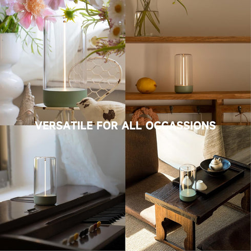 AUGE LIGHT Mini Minimalist Table Lamp Cordless Lamp Rechargeable Table Lamp Portable Nightstand Lamps Desk Lamps