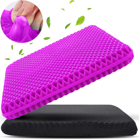KYSMOTIC Gel Seat Cushion for Long Sitting (Large & Thick), Soft & Breathable,
