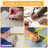 Hiboom 4 Pack Mechanical Carpenter Pencils with 24 Refills, 2.8 mm, Multicolor, Unisex