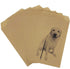 Quotidian Brown Flat Medium Greaseproof Kraft Paper Bags - 4" x 6" (Pack of 100) for Bakery Cookies, Candies, Dessert