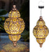 Solar Lanterns,Outdoor Garden Decor Solar Lantern Metal Moroccan Chandelier Gardening Decorative,Outside Hanging