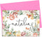 Designing Moments Personalized Note Cards and Envelope Set, FOLDED Floral Stationery for Her, Women's