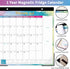 Magnetic Calendar for Fridge 2024, 10'' x 10'', Jan-Dec, 6 Topic Design with Ruled Blocks