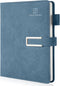 Ruled Journal Notebook, Hardcover Magnetic Clasp Cover, Personal Professional Lined Notebooks, Medium 5.7 x 8.3 inches,