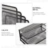 Operitacx Metal Letter Magazine Tray, Black Desk Holder with Folder Slots for Paper Document Organization