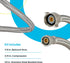 Eastman 20 Inch Flexible Toilet Connector, 7/8 Inch Ballcock x 3/8 Inch Compression