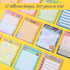 Teacher 12 Pcs Notepad Sets, Lined Notepads for Teacher Appreciation, Memo Notepads with Colored Sticky Notes