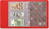 MUDOR Premium PU Classic 4 Ring Binder, Empty Stockbook for Stamps, Documents, Coins, Red