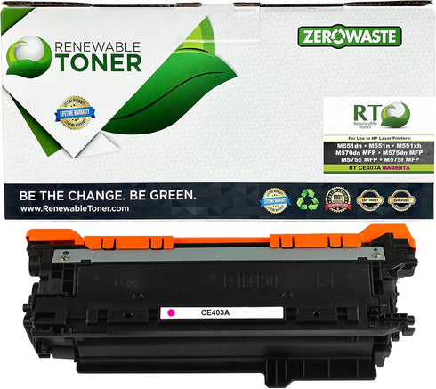 Renewable Toner Compatible Toner Cartridge Replacement for HP 507A CE403A for Laser Printers M551dn M551n M551xh M570dn
