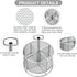 Marbrasse Mesh Desk Organizer, 360-Degree Rotating Multi-Functional Pen Holder, 4 Compartments