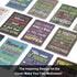 Inspirational Mini Notepads, Motivational Notebook for School, Office, Travel, 12 Styles (Cute Style, 96 Pieces)