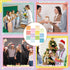 Yinder 24 Pcs Inspirational Sticky Notes with Lines, Cute Motivational Sticky Note Pad, 3 x 3'' (Light Color)