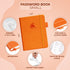 Clever Fox Password Book with Alphabetical Tabs, Internet Address Organizer Logbook, Small Pocket Keeper (Orange)