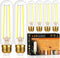 hansang T10 LED Bulb for Chandelier, E26 Base, 5000K Daylight, 40 Watt Equivalent, Dimmable, 6 Pack, 400LM