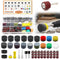 279PCS 1Inch Sanding Discs and Drum for Dremel Tool Accessories,60-10000 Grit Hook