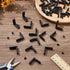 30Pcs AHANDMAKER Black L Bracket Right Angle Corner Bracket with Screws, Heavy Duty Hardware Connectors for Wood