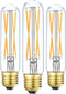 XININSUN T10 LED Bulb, 8W Dimmable Tubular Bulbs, 75-100 Watt Equivalent, 2700K Soft Warm White, 3 Pack