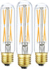 XININSUN T10 LED Bulb, 8W Dimmable Tubular Bulbs, 75-100 Watt Equivalent, 2700K Soft Warm White, 3 Pack