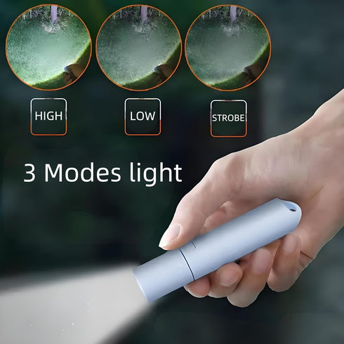Darlur 5Pack Mini Small LED FlashlightsUSB C Rechargeable Flash LightsUltralight Zoomable Flashlights for Home