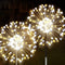 JJGoo Solar Firework Lights, 2 Pack 120 LEDs, Waterproof Outdoor Solar Lights with 2 Lighting Modes for Party Decor