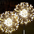 JJGoo Solar Firework Lights, 2 Pack 120 LEDs, Waterproof Outdoor Solar Lights with 2 Lighting Modes for Party Decor