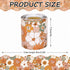 Whaline 32.8ft Boho Floral Bulletin Board Borders Retro Flower Scalloped Strips for School Classroom Office