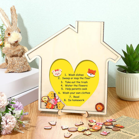 Ireer 50 Kids,11IN, Pcs Magnetic Reward Jar, Animal Classroom Reward Jar for Chore Chart Reward Chart, Potty Training