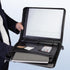 Travigo 3-Ring Zipper Business Leather Portfolio Folder, 1.25" 3-Ring Binder, Professional Document Organizer