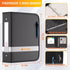 DocSafe 3 Ring Binder, Fireproof 2 Inch Round Ring with Zipper, Dust-Proof PVC-Free Binder for Important Paper Supplies
