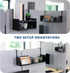 VIVO Single or Dual-Tier Hanging Shelf System, Black 12 or 24 inch Shelves for Home and Office Storage Display